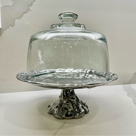 Arthur Court Pedestal Aluminum Cheese/Dessert/Treat/Cookie Stand - Picture 12 of 12